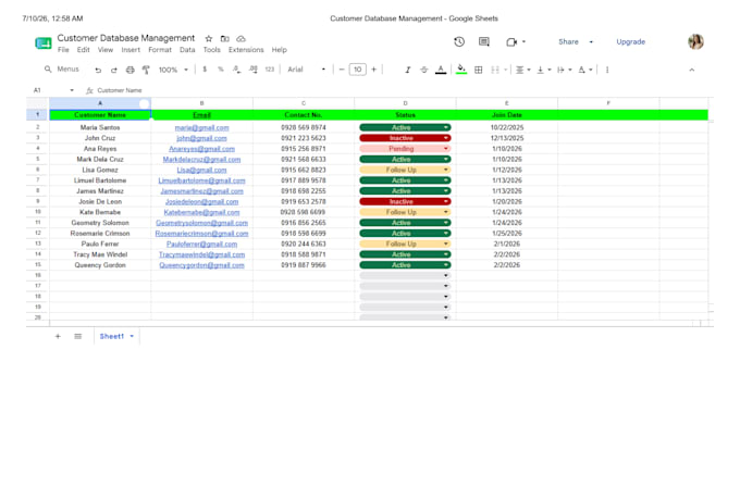do accurate data entry